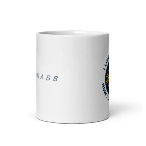 White glossy mug